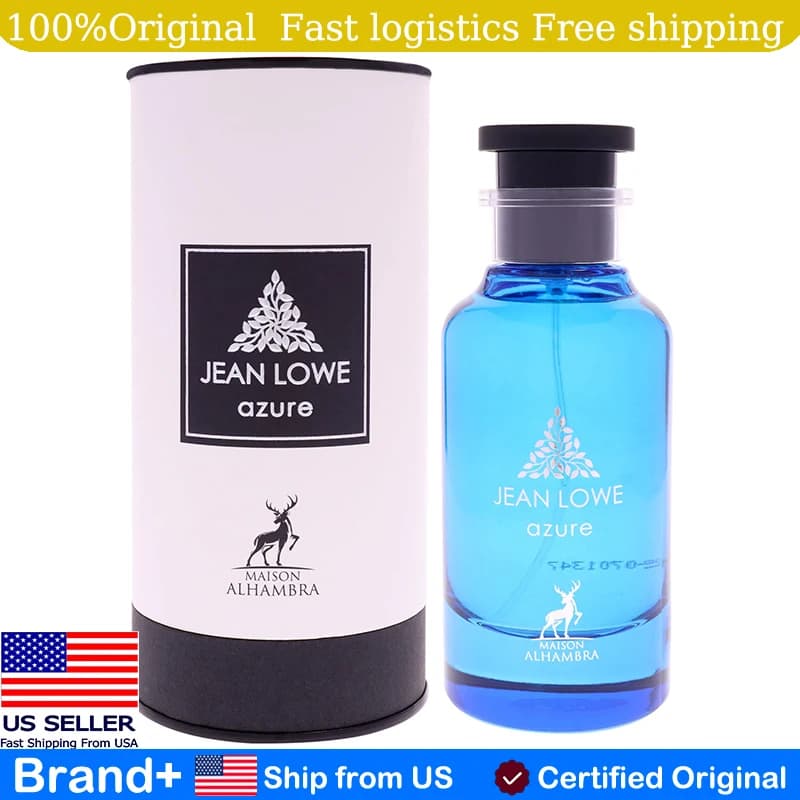 Maison Alhambra Jean Lowe Azure Spray Unisex for Hair and Body 3.4 Oz EDP, Long-Term Fragrance, Persistent Colony and Portable