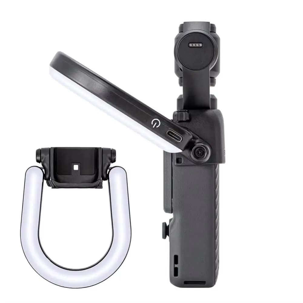 Portable Ring Fill Light Rechargeable 4-Level Dimming Selfie Light Quick Release Beauty Photography for DJI Osmo Pocket 4 3