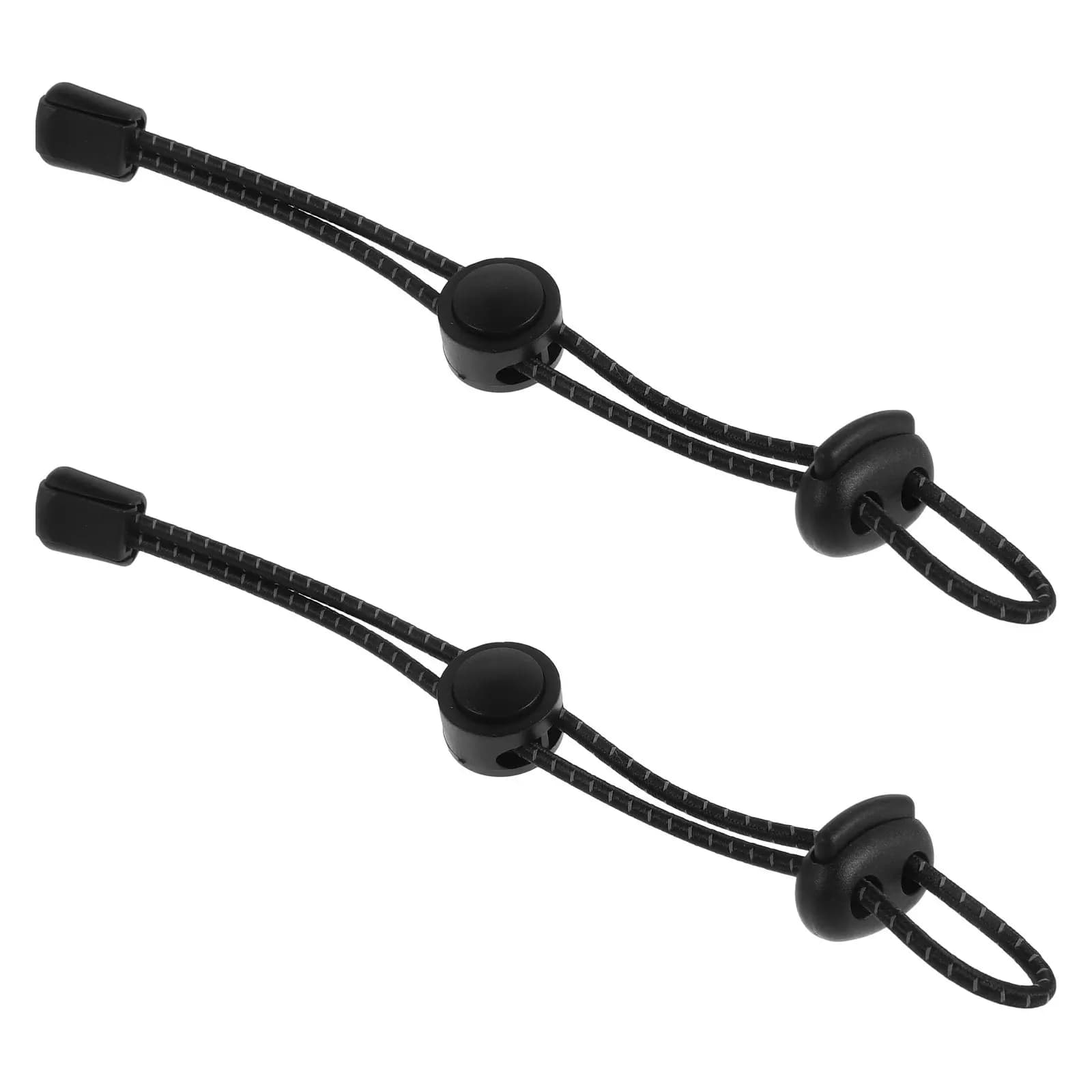 2 Pieces Fixing Buckle for Trekking Stick, Elastic Waist, Adjustable Strap, Hiking Stick Support and Mountaineering