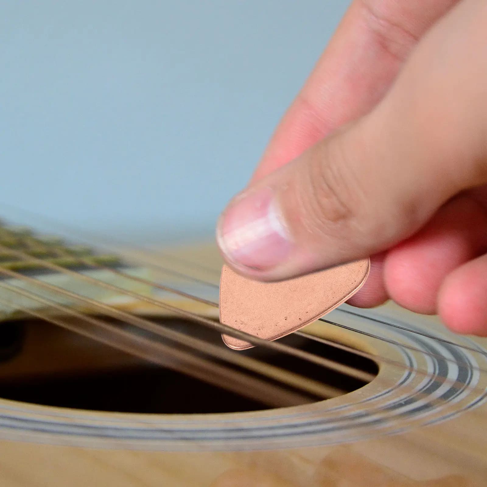 10 Pezzi Plettri per Chitarra in Metallo, Lega di Zinco Spessa e Resistente per Chitarra Elettrica, Acustica, Ukulele, Basso, Accessori per Strumenti Musicali