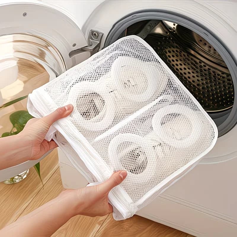 One household washing machine shoe bag, a lazy person's anti-deformation hanging and drying shoe net bag