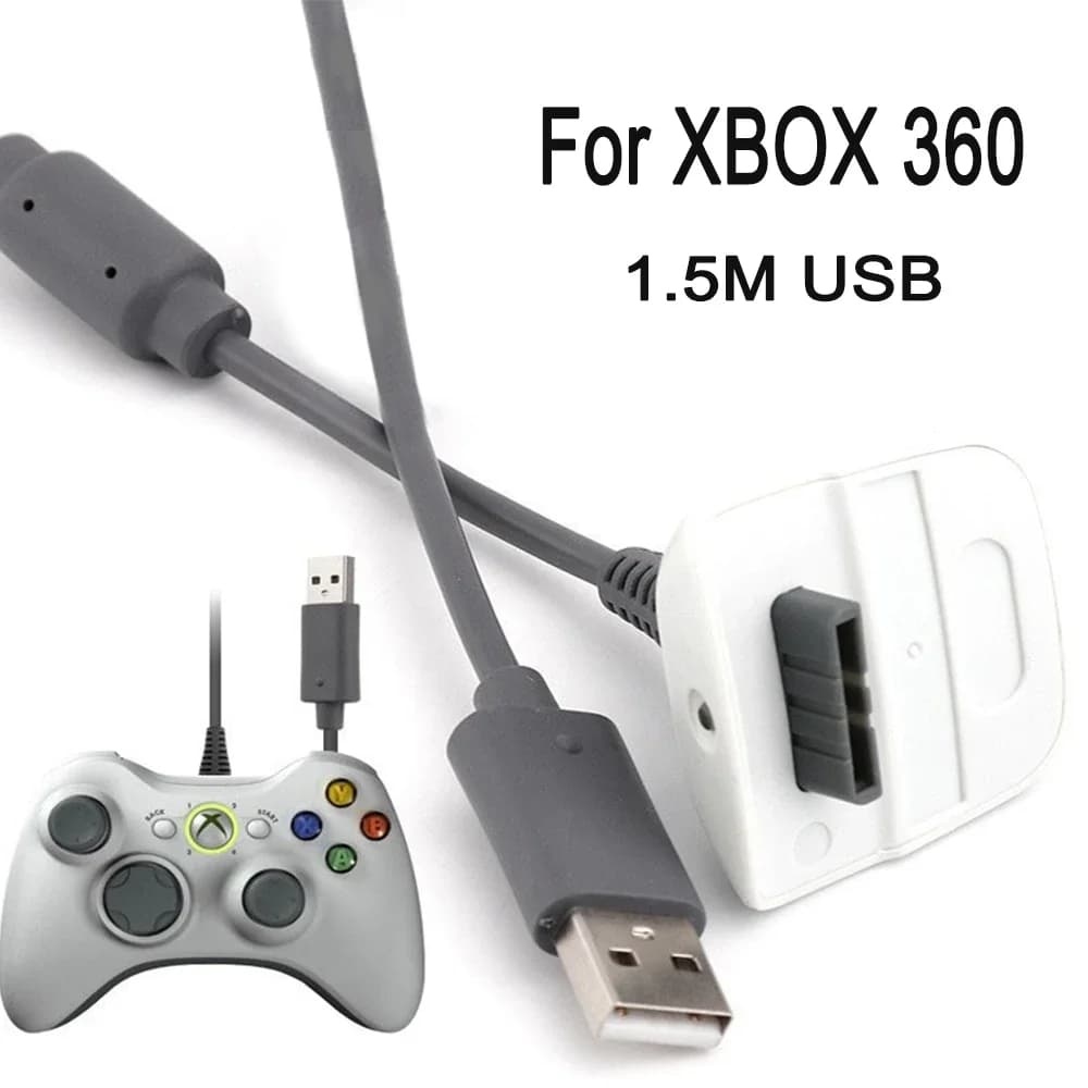 Cavo di ricarica USB da 1,5 m per controller wireless, cavo di collegamento per accessori XBOX 360