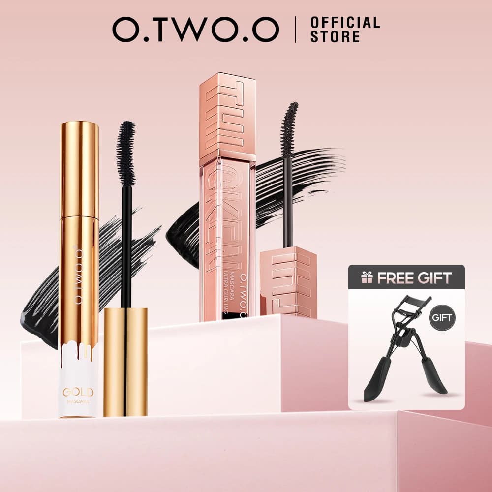 O.TWO.O 2PCS Eye Makeup Set Mascara Extension Eyelashes Volumizing Mascara Waterproof Long Life Mascara Often Make Up For Eyes