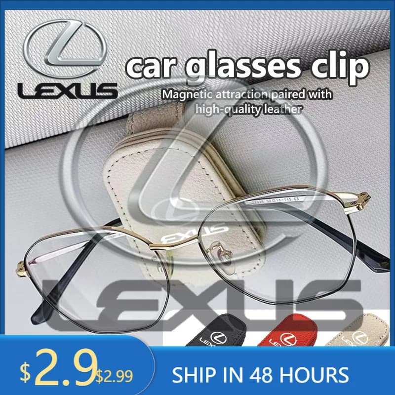 Car Stickers For Lexus Multifunctional Car Sun Visor Glasses Holder Sunglasses Clip IS350 ES350 IS250 IS460 IS220h IS300 LX570 U
