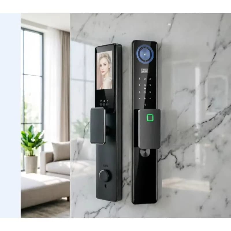 AllFull Smart Door Lock 3D Facial Recognition Fingerprint Password IC Card Key Access WiFi Remote Control HD Camera Xiaofeng