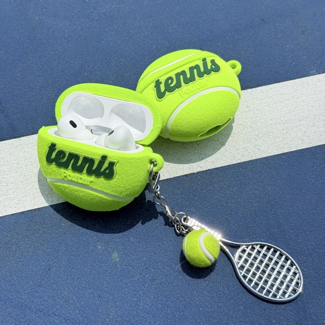AirPods Pro 2nd Generation 3D Tennis Cover for AirPods 1 2 3 4 Headphone Protective Cases