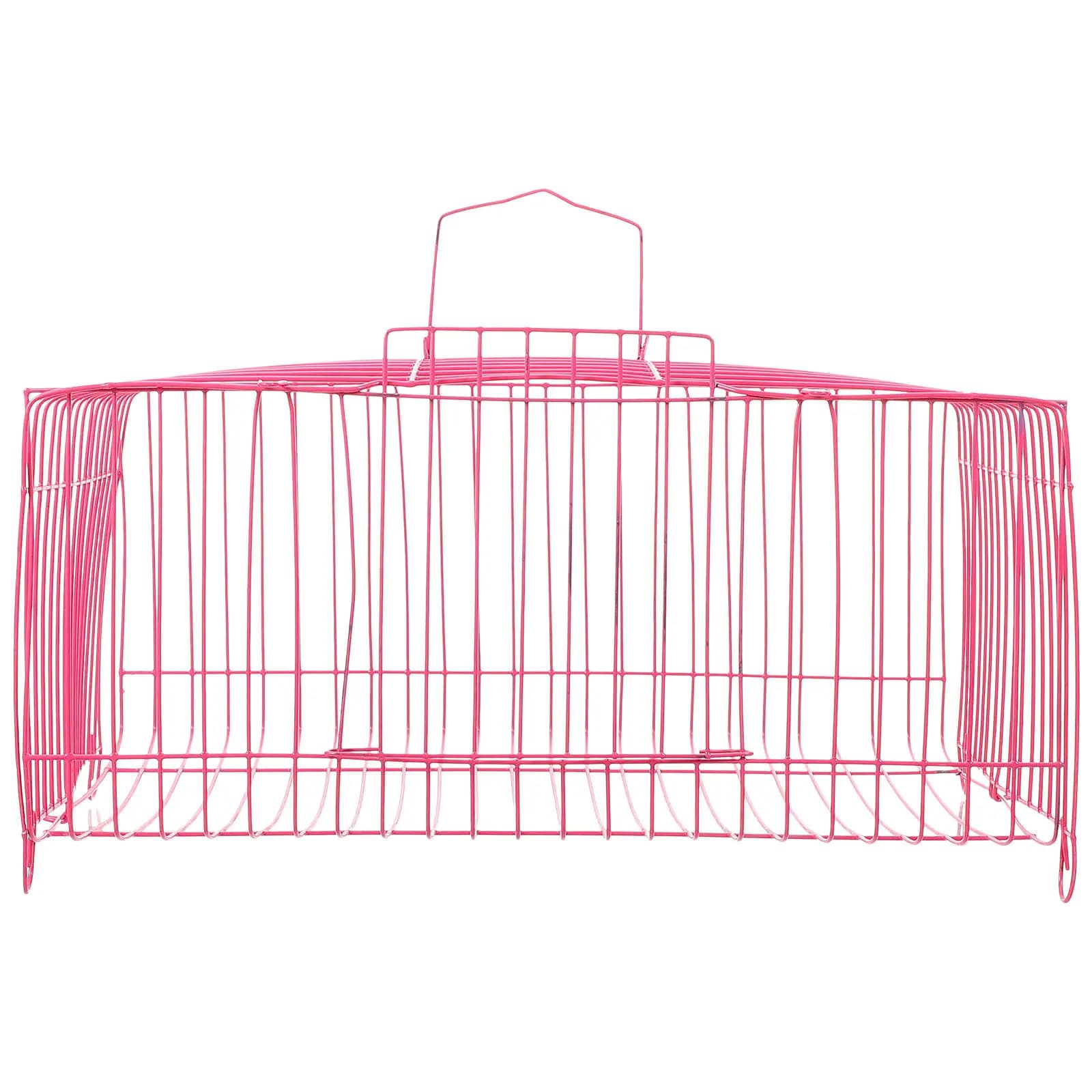Handheld Portable Pet Parrot Cage Steel Wire Bird Travel Carrier for Outdoors Small Birds Rabbits Chicks Ducks Comfortable