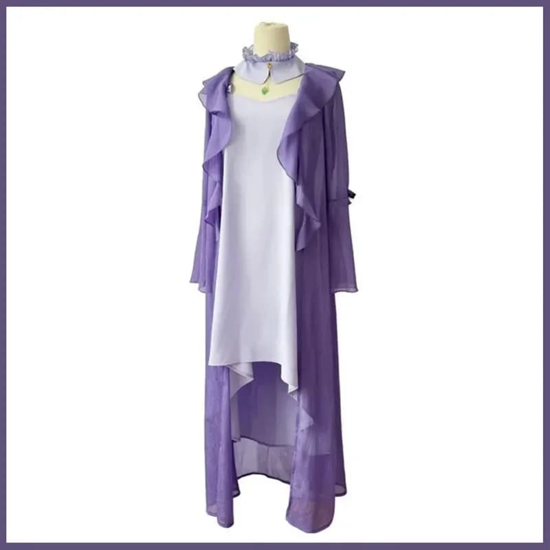 x;3,f'6;h\9/Anime Re:Life In A Different World From Zero Emilia Cosplay Costume Purple Pajamas Sexy Dress Coat Wig W6'h.8\j,3/f'