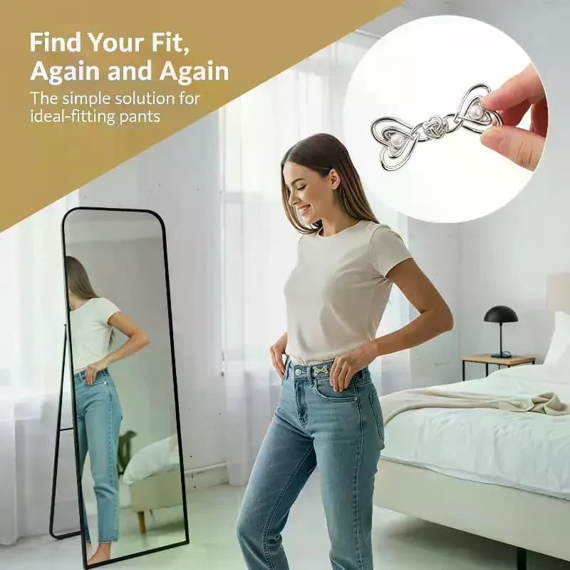 Adjustable Heart Waist Clip Buckle For Skirt Pants Jeans Tighten Waist No Sewing Clothing Accessories