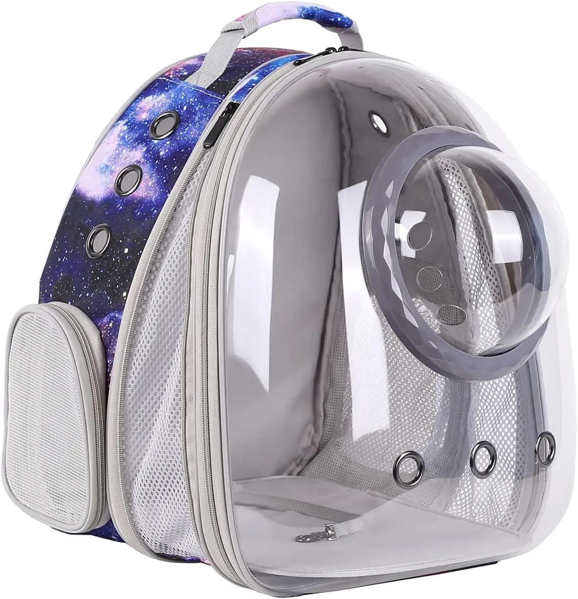Zaino Trasportino per Gatti Grandi e Cani Piccoli fino a 9 kg, Zaino Trasparente a Bolla Spaziale per Astronauti