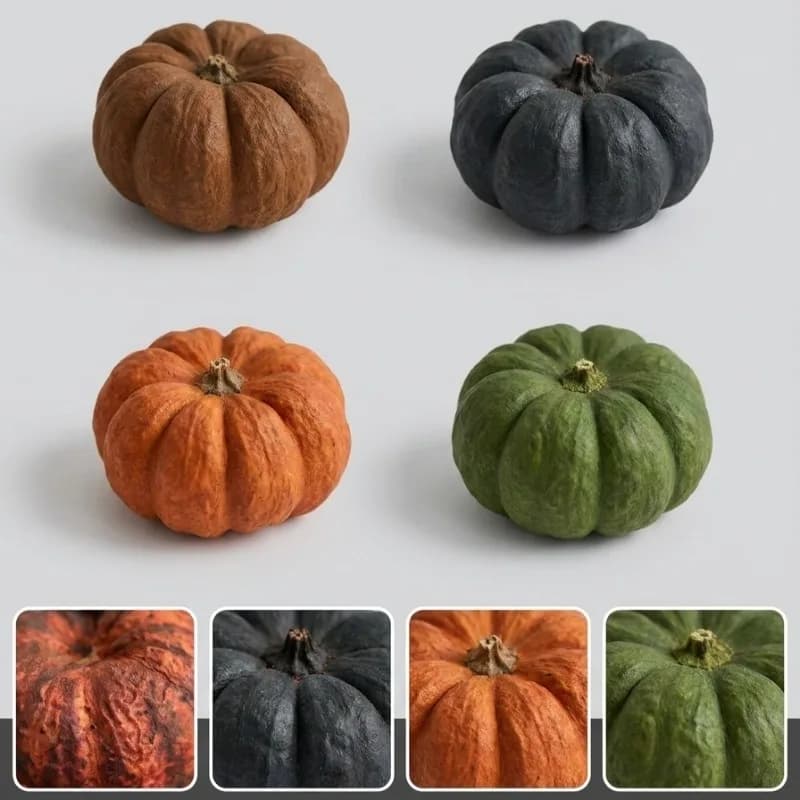 100PCS Mini Dried Pumpkin Bouquet Natural Preserved for Home Decor Festival Gift Candle Decoration Hanging Ornament DIY Craft