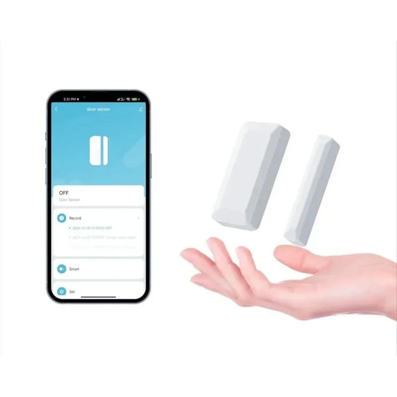 Sensore per Porte e Finestre Wireless, Allarme Intelligente per Sicurezza Domestica e Automazione