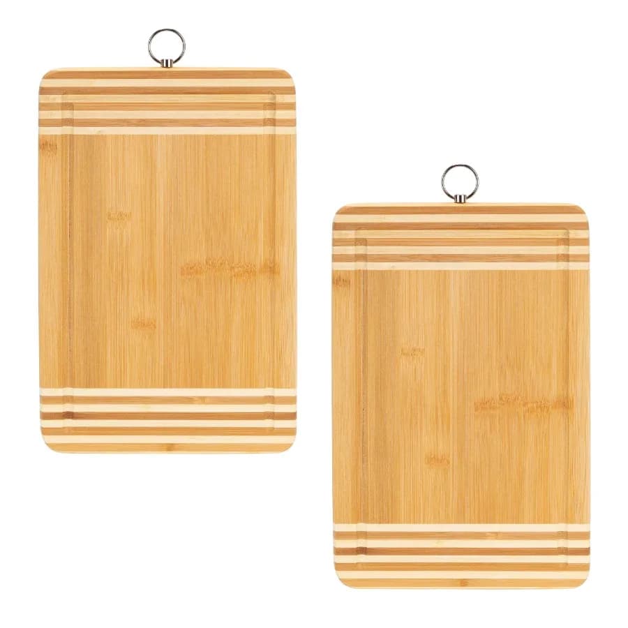 2 Pack Medium Bamboo Cutting Board