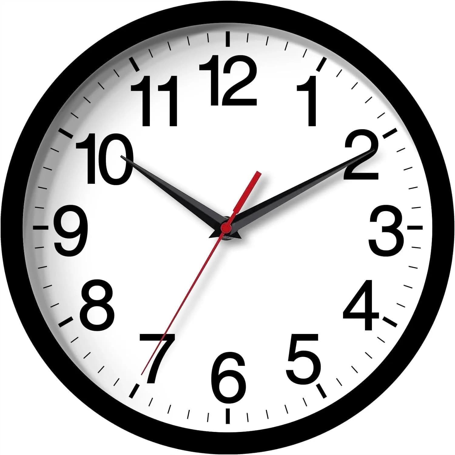 Orologio da Parete Analogico Silenzioso da 8 Pollici per Soggiorno, Ufficio, Camera da Letto, Cucina, Bagno