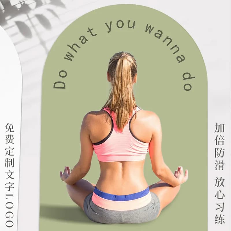 Tappetino Yoga in Gomma Naturale PU Ecologico Personalizzato 2024, Bianco Extra Spesso, 4mm, Vendita all'Ingrosso