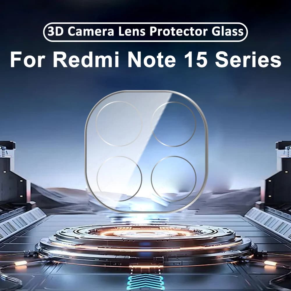 Protezione per Fotocamera 3D a Schermo Intero per Xiaomi Redmi Note15 Pro+ Custodia Protettiva per Obiettivo Note15Pro Plus 15Pro 4G