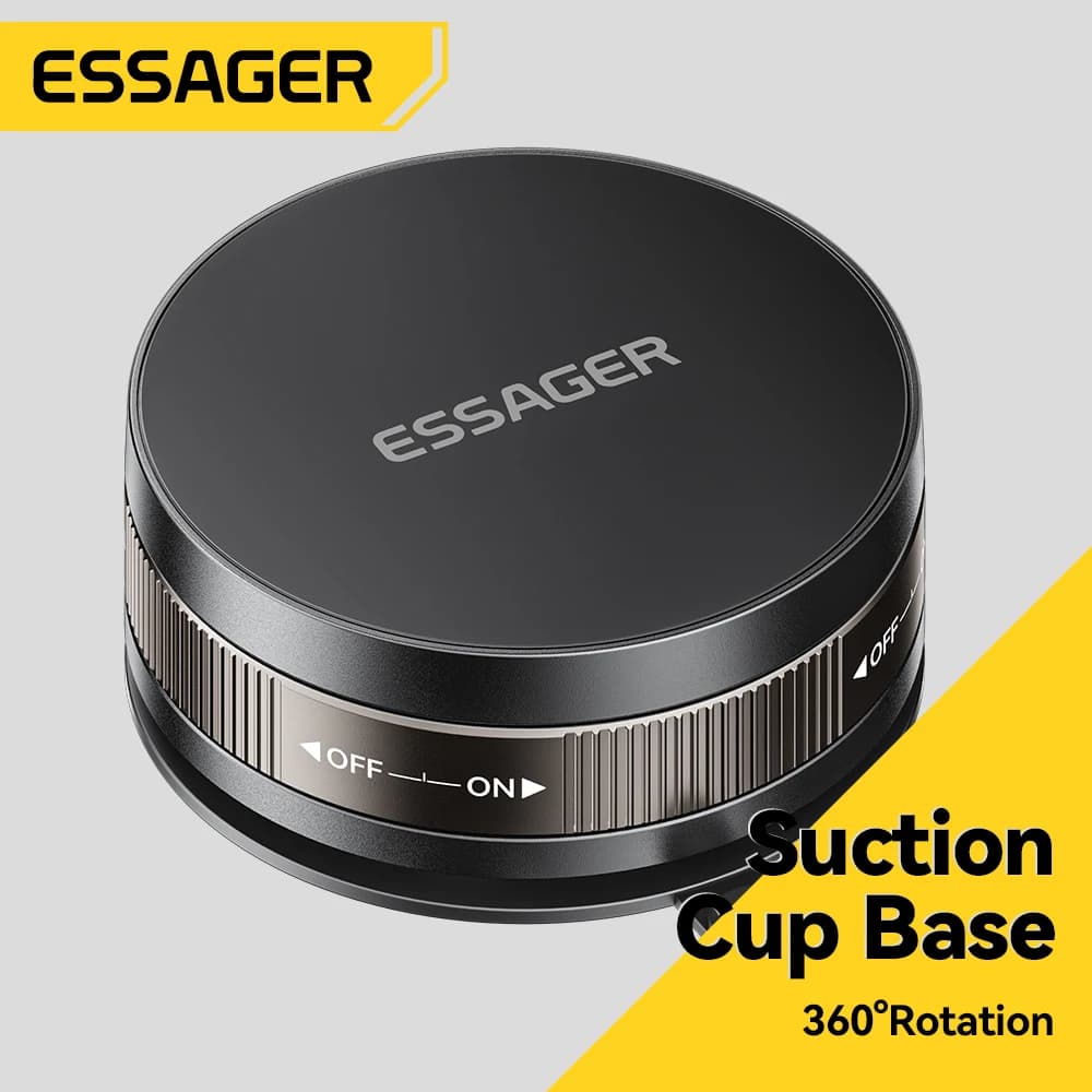 Essager Magsafe Supporto magnetico per telefono da auto Supporto per auto intelligente 360 ° Staffa a ventosa magnetica per adsorbimento del vuoto con rotazione