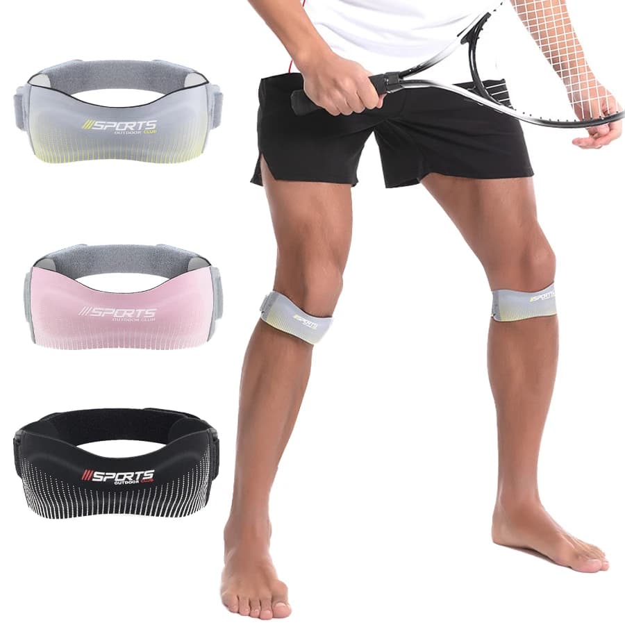 Tendine rotuleo, cinturino per ginocchio, supporto per alleviare il dolore al ginocchio, escursionismo, calcio, basket, corsa, ginocchiere, tennis