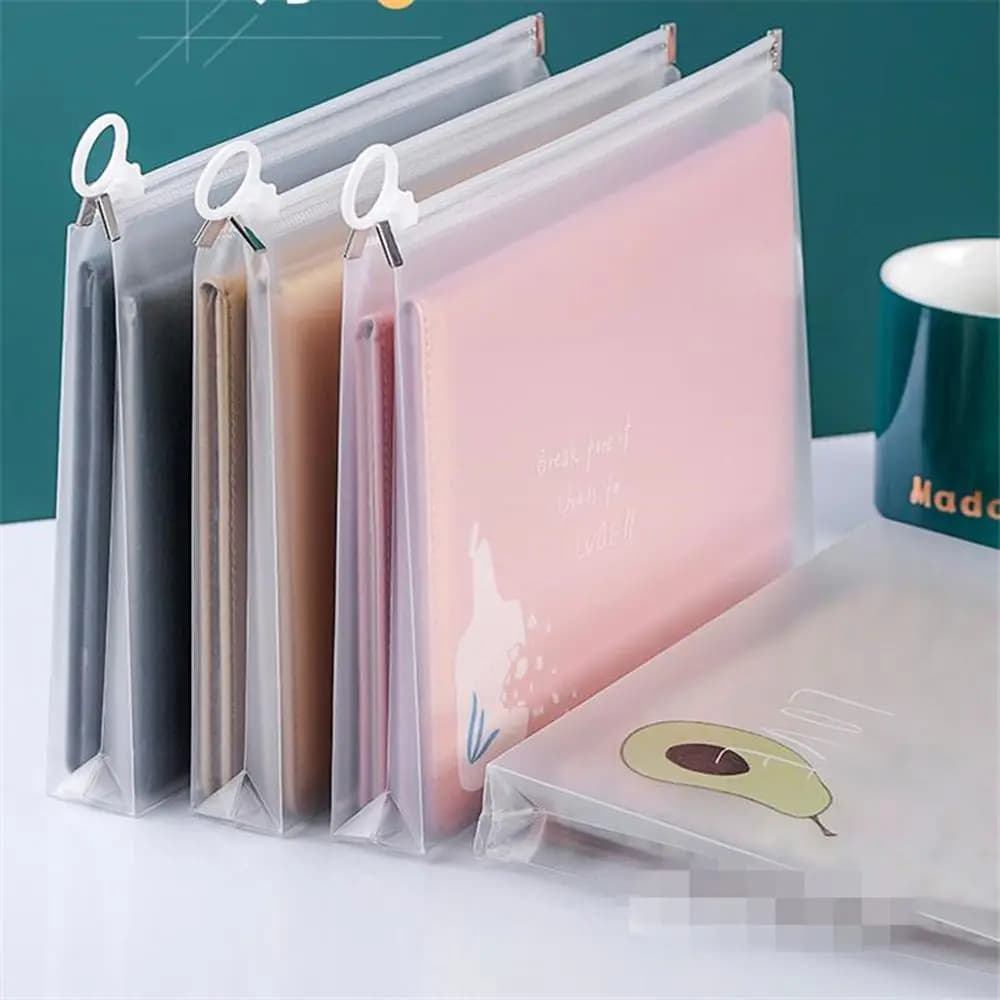 Custodia con cerniera Cancelleria scolastica B5 A4 A5 A6 Dimensioni Raccoglitore da scrivania Tasche Borsa per documenti Porta documenti Cartella scolastica per ufficio