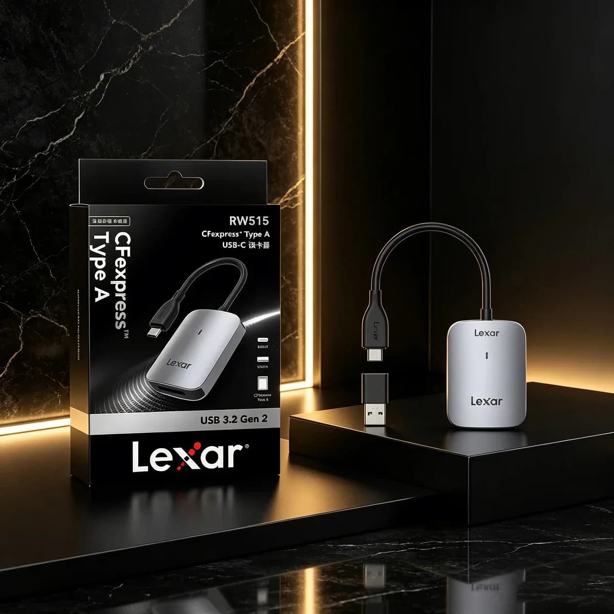 Lexar USB 3.2 Gen 2 Original CFexpress Type A Card Reader Type C/A CFe A Memory Card Reader