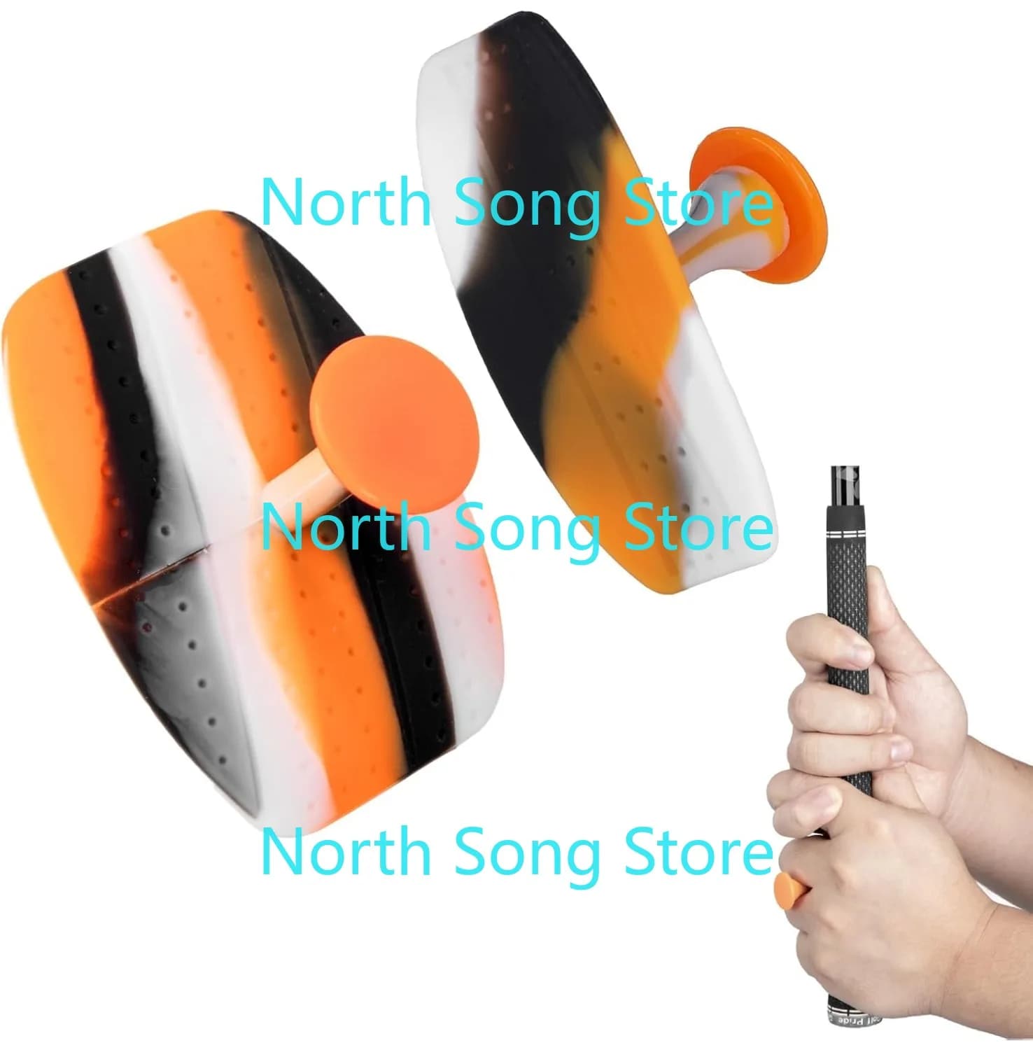 Golf Swing Trainer T Grip Aid, Golf Training Aid Postura corretta Club Swing Grip Pad, Accessori per principianti per golfisti Tee Trainer