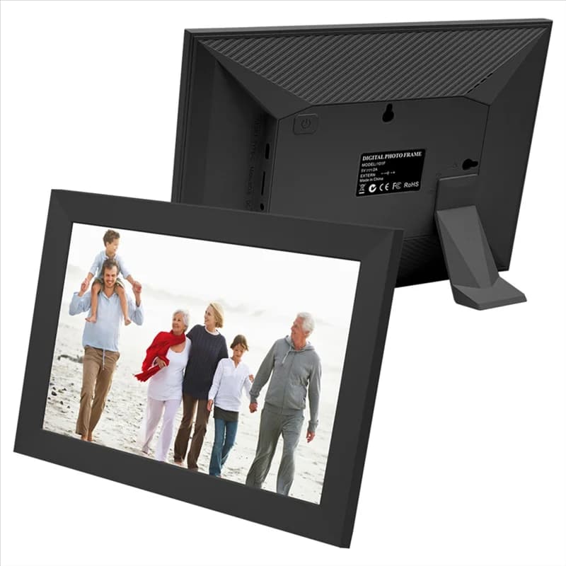 Cornice per foto digitale Wifi da 10,1 pollici con luce a LED 1280X800 HD IPS LCD Touch Screen Immagine elettronica Musica Film 32 GB