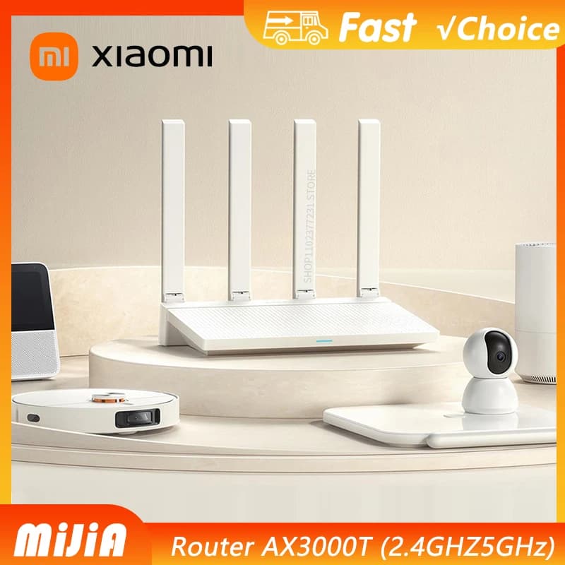 NUOVO Router XIAOMI AX3000T, Rete Mesh, Porte Ethernet Gigabit, Acceleratore di Gioco, Ripetitore, Modem, Amplificatore di Segnale