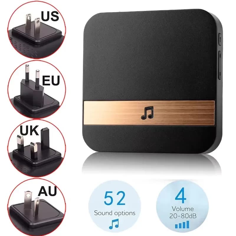 Videocitofono: campanello per porta WiFi wireless intelligente per la sicurezza domestica, campanello plug-in a lunga distanza con videocitofono