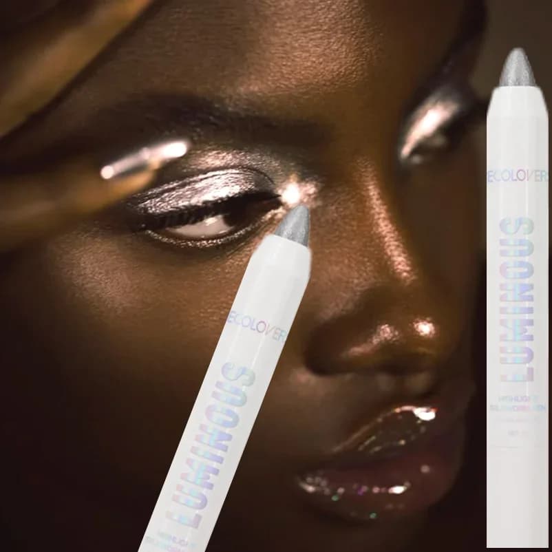 1PC Glitter Umbrella Waterproof Pen Helight, Natural Appearance, Long-Term Umbrella Pen Evidence Stick Eyes Makeup Tools