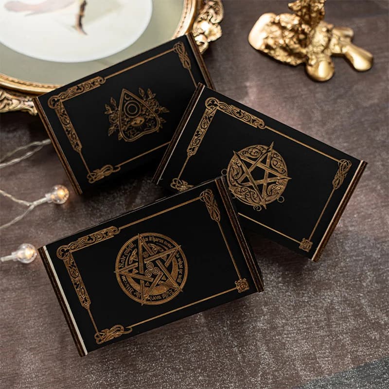 Scatola dei tarocchi in legno – TAROT BOX, nuova scatola di carte scorrevole in legno transfrontaliera, periferiche per giochi da tavolo