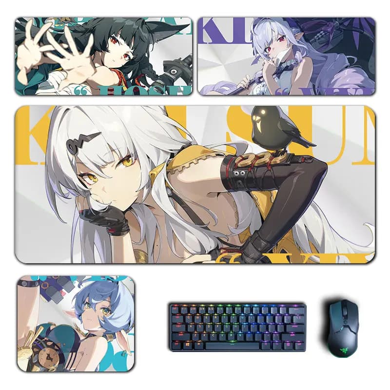 Zenless Zone Zero Mouse Pad Anime Lucia Elowen Yixuan Vivian Mousepad Computer Manga Tastiera Pad Accessori da gioco Tappetino da scrivania