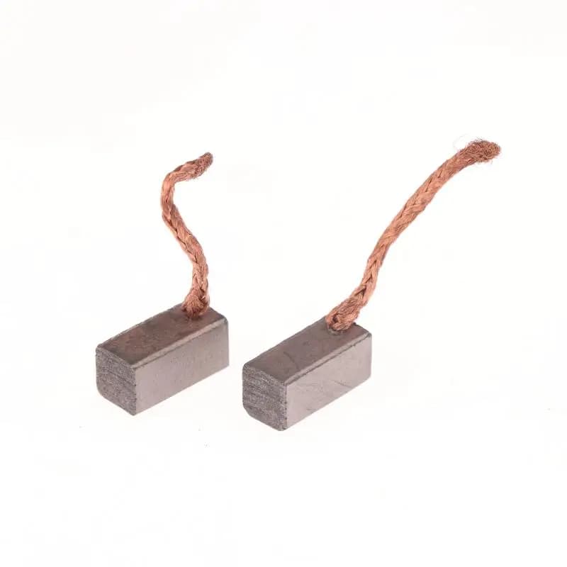 4 Pezzi Accessori Fai-da-te Spazzole in Grafite 6x6x12mm per Motore Elettrico, Utensili Elettrici e Ventilatori