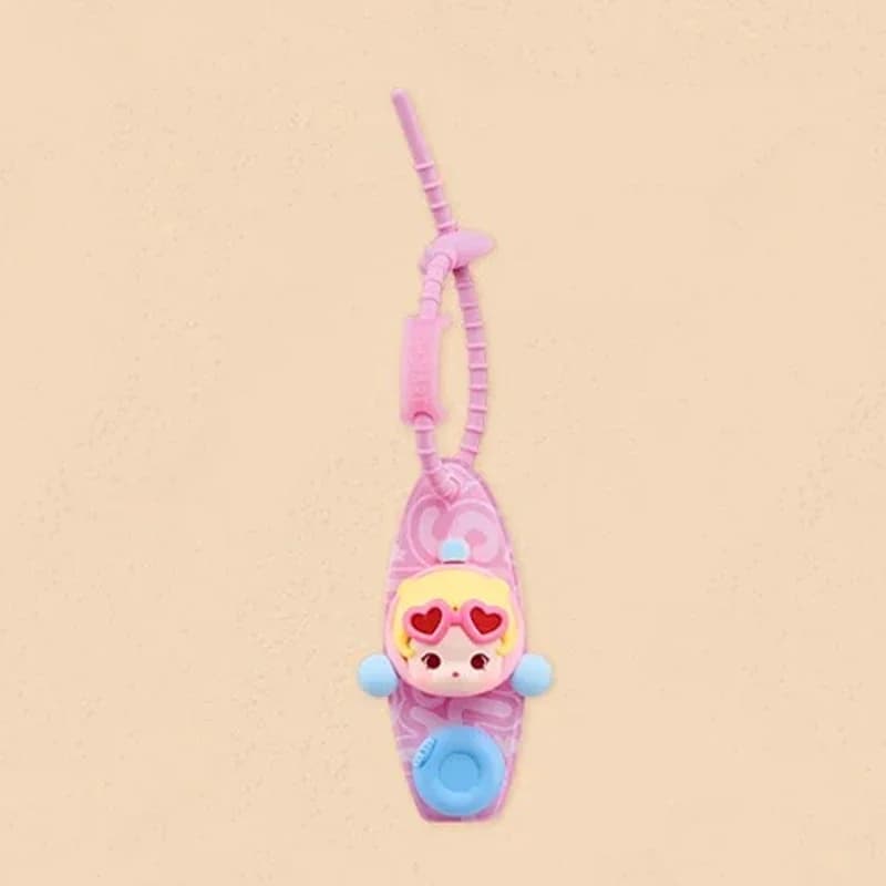 POPMART POP BEAN Island Vacation Series Decorative Charm Blind Box Toys Kawaii Anime Action Figure Surprise Mystery Box Dolls