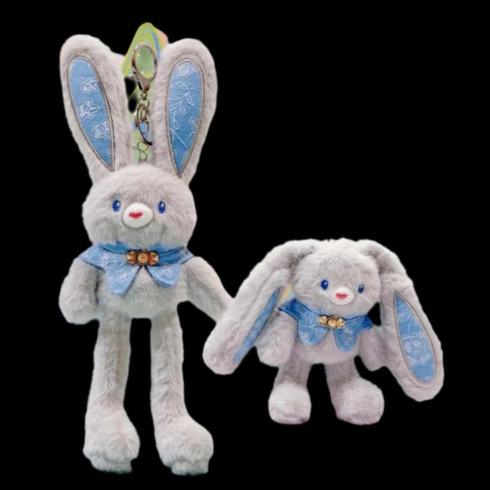 Portachiavi Coniglietto Morbido Imbottito 30cm, Stile Kawaii, Ciondolo Coniglio, Regalo per Bambini, Design Creativo, Ciondolo per Zaino, Idea Regalo