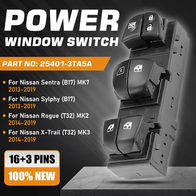 Auto Power Master Finestra Interruttore 25401-3TA5A Per Nissan Sentra Sylphy Pulsar B17 2013-2019 Per Nissan Rogue X-Trail T32 2014-2019