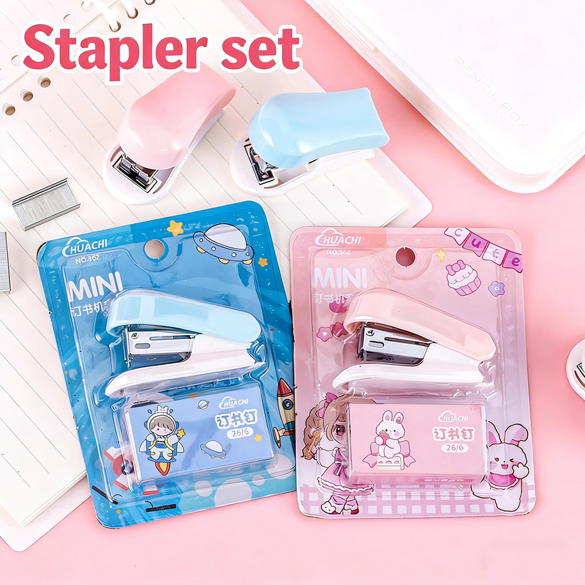 Set di Mini Graffette Carine a Forma di Cartone Animato, Graffette per Ufficio e Scuola, Forniture per Cartoleria e Regalo