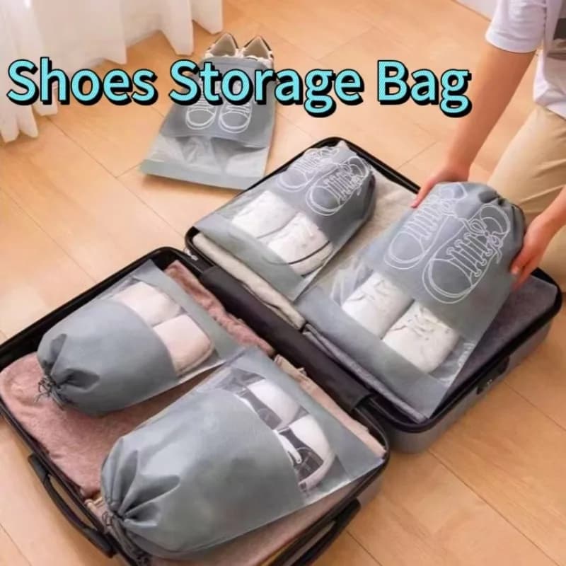 1/5/10PCS Scarpe Organizzatore di Stoccaggio Borse Non Tessuto Scarpe Sacchetti per la Polvere Borsa da Viaggio Portatile Scarpe di Stoccaggio Imballaggio Del Sacchetto organizzatori