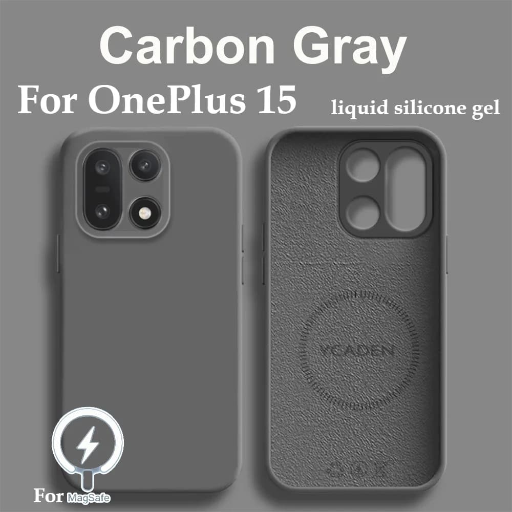 Skin Feel Liquid Silicone for Magsafe Magnetic Case for Oneplus 15 13 12 Ace 6 T Ultra 5 Pro 5G Wireless Charge Shockproof Cover