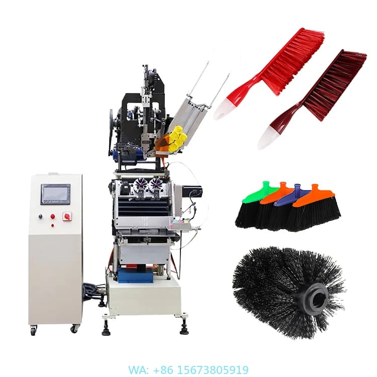 Macchina Automatica a 3 Assi per la Produzione di Spazzole in Plastica per Soffitti e Pulizia Scarpe