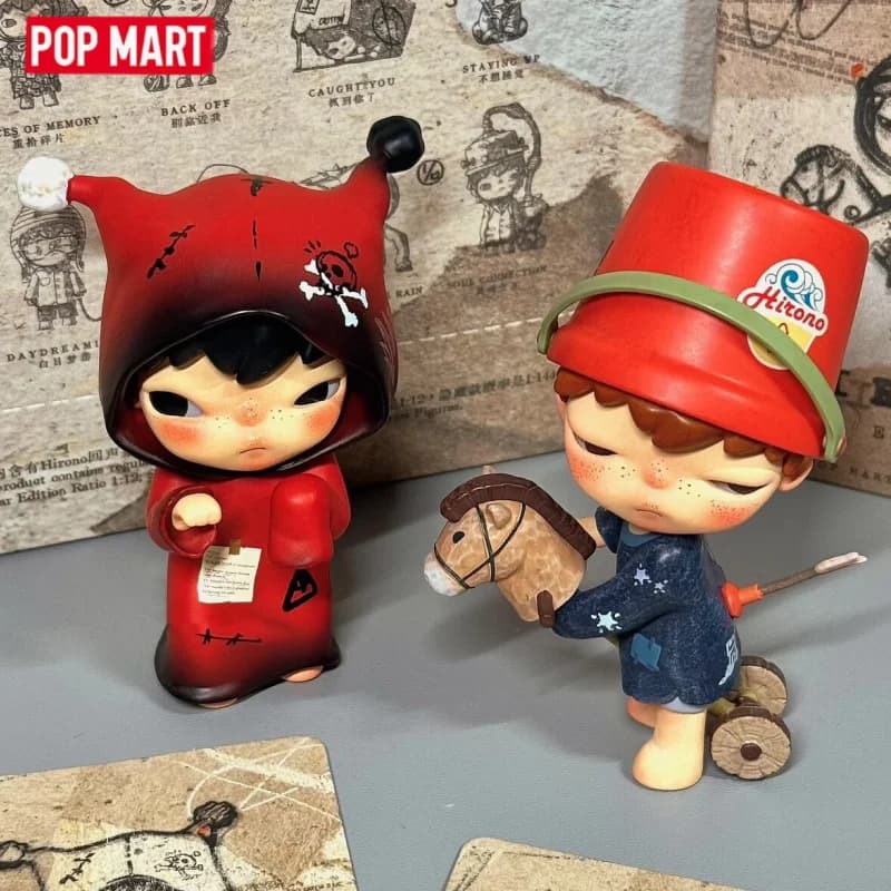 POP MART Originale Serie Hirono Echo Blind Box, Statuette Anime, Ornamenti da Tavolo, Collezione da Scrivania, Giocattoli, Regalo di Compleanno
