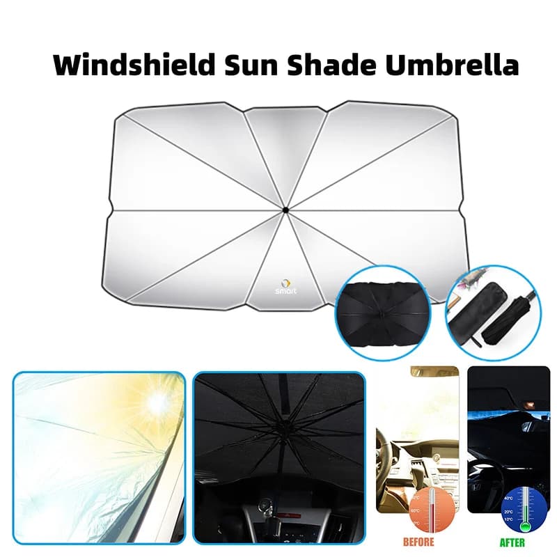 For Smart Car Windshield Sunshade Car Front Shading Sun Shade Upgrade EQ Cabrio Crossblade ROADSTER City-Coupe 452 454
