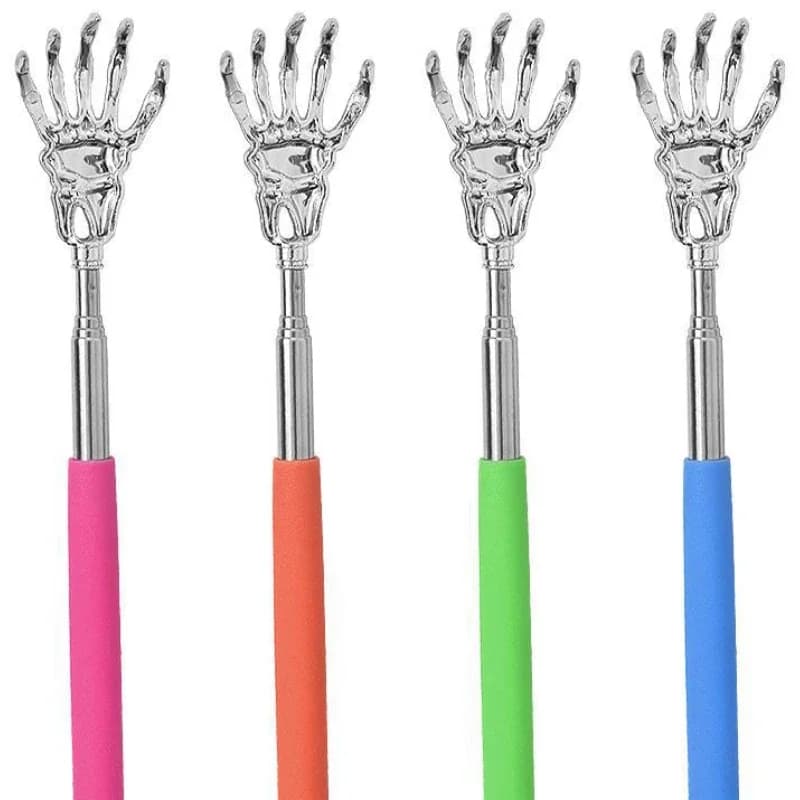 Stainless Steel Pet Back Scratcher Brush Adjustable Telescopic Anti‑Itch Massage Grooming Tickling Tool for Dogs Cats Pet