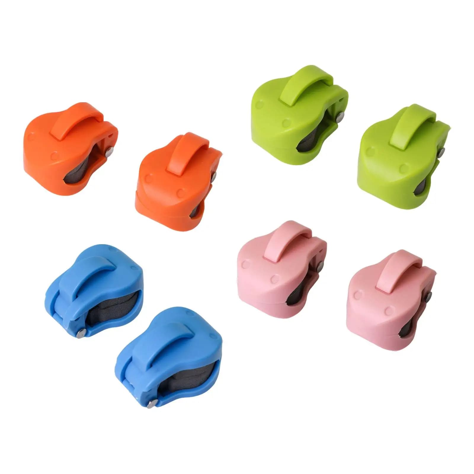 8 Pezzi Clip di Fissaggio per Canna da Pesca, Cinghie Portacanna Compatte Antiscivolo Multifunzionali per Trasporto su Barche