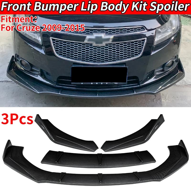 Nuovo Spoiler Anteriore per Auto, Splitter Paraurti, Diffusore, Protezione Carrozzeria per Cruze 2009-2012-2015
