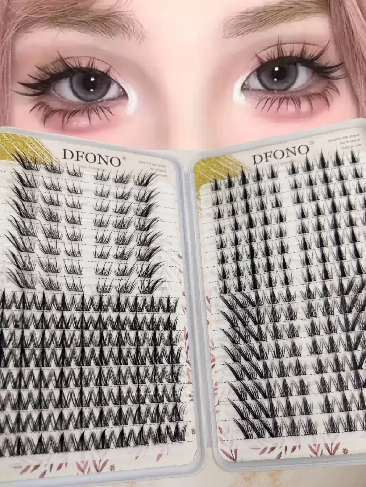 288 mixed fake eyelashes, natural appearance, super soft and light, includes Su Dai Ji, Cani, Bubble Spirit, Nine-Tailed Rabbit