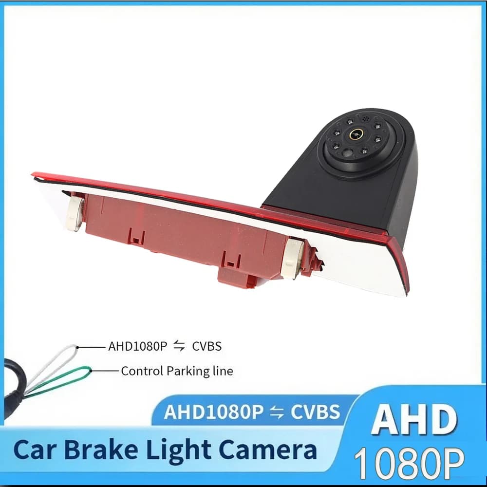 Car Reversing Rear View Camera 3rd Brake Light Rear View Camera Night Vision IP68 Waterproof For Ford Transit Custom 2012-2019