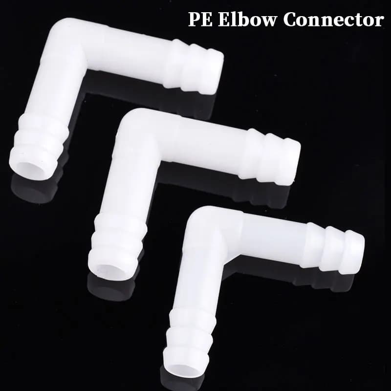 Plastic Rubber Connector 8/10mm for Tube Air Pump Water, Pagoda Connector for Garden Irrigation and Water Pipes