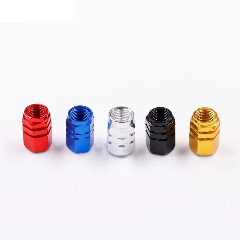 4/10 pezzi steli valvola pneumatici ruota auto cappucci copri stelo cerchione in alluminio polvere d'aria impermeabile