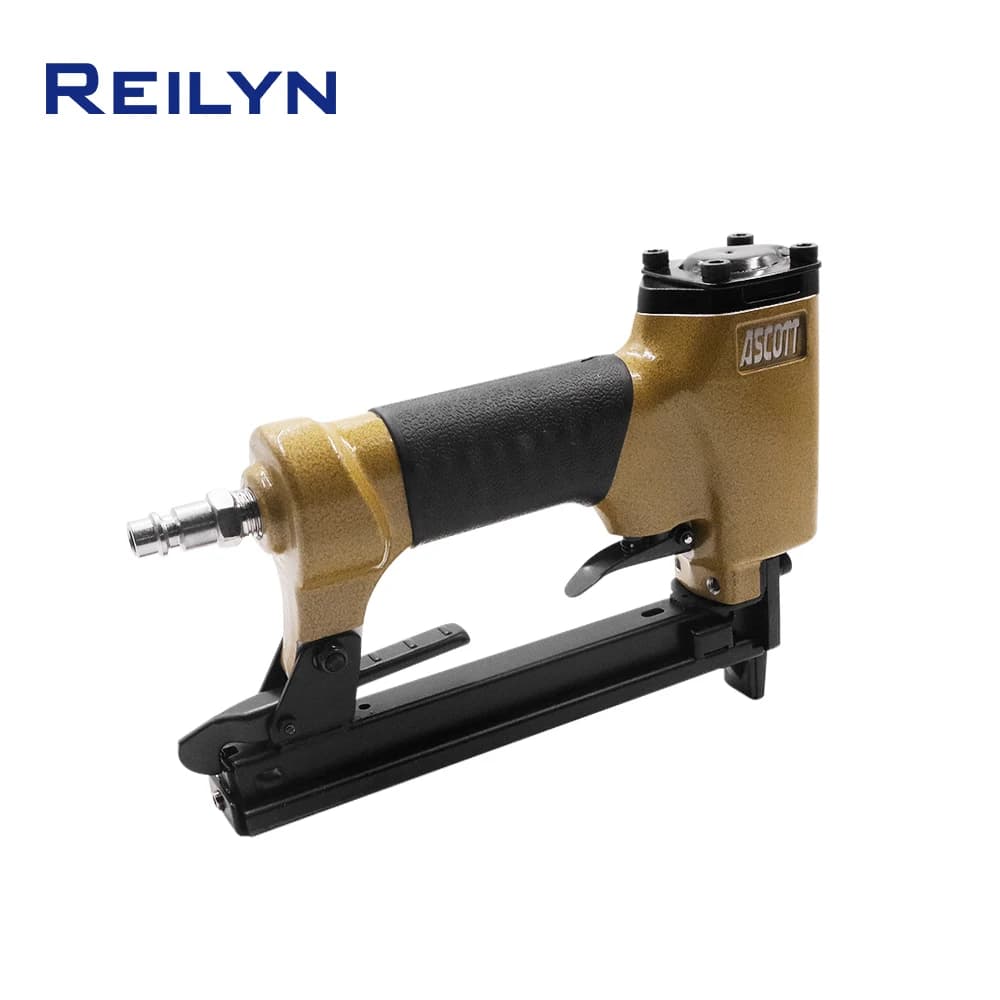 21GA 8016 Cucitrice pneumatica ad aria Pistola Cucitrice per tappezzeria Piccola chiodatrice per divano Strumento professionale per la lavorazione del legno e la riparazione di mobili