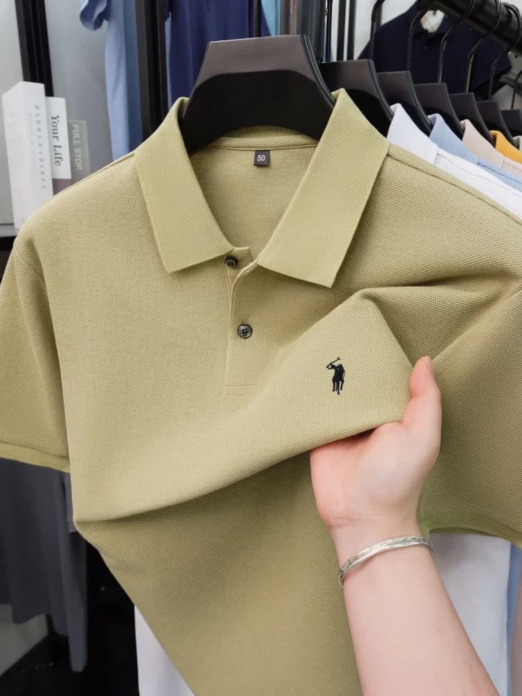 100% cotton short sleeve polo shirt summer new fashion luxury brand hot selling embroidered pony T-shirt casual golf men's wear